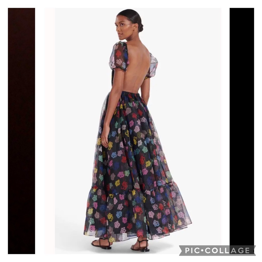 STAUD Penelope Dress in Rainbow Bloom